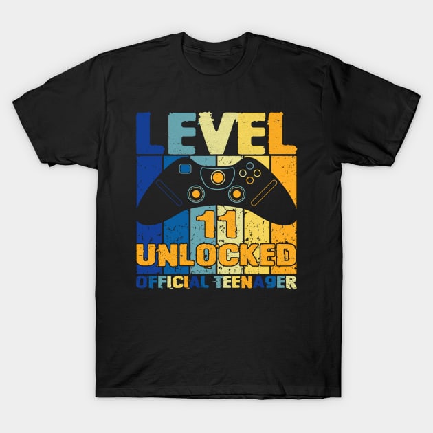 Level 11 Unlocked T-Shirt by CardRingDesign